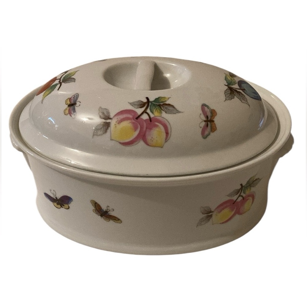 Fruit 2 Quart Oval Oven To Table Oval Dish With Lid
